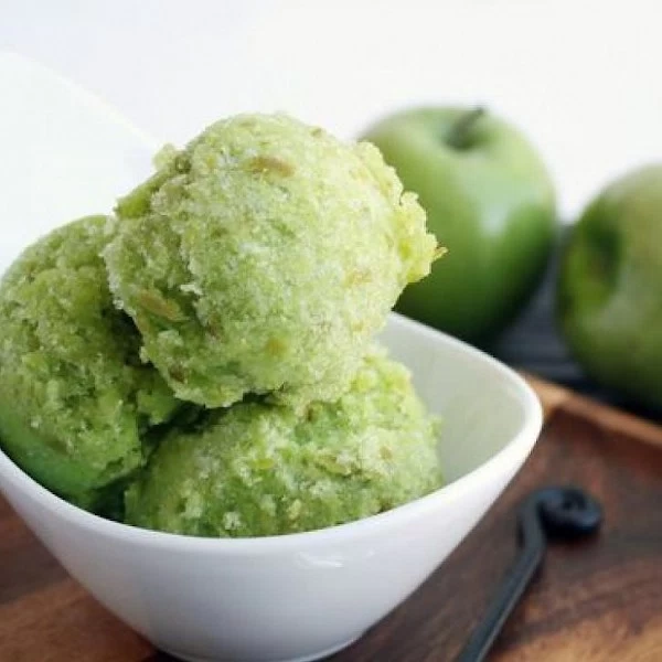 Sorbete de manzana