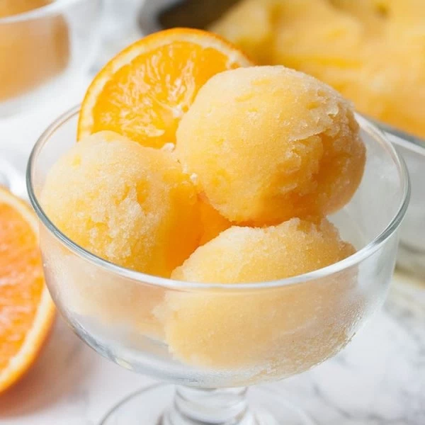 Sorbete de naranja