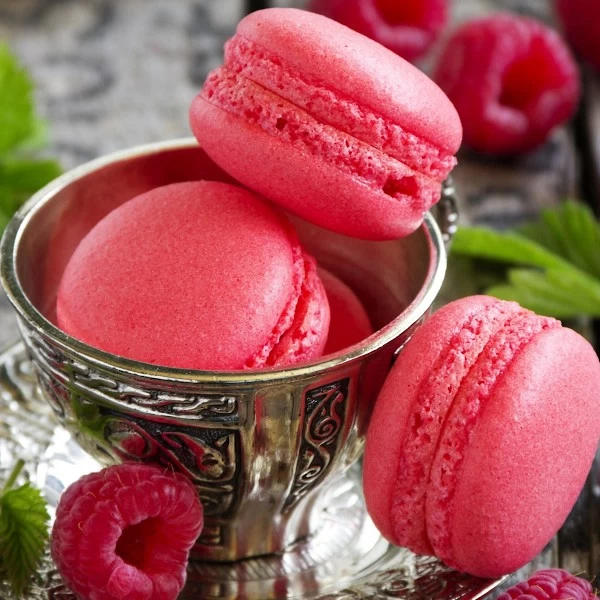 Macarrones de frambuesa